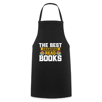The best grandfathers read books Read the book - Cooking Apron - black - Front - AI Model Male 185 dark (185cm)