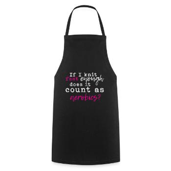 Si je tricote assez vite, est-ce que cela compte comme de l’aérobic 3 - Tablier de cuisine - noir - Devant - AI Model Male 185 dark (185cm)