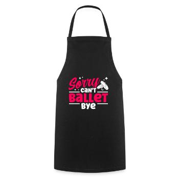 Ballet Dance Ballerina Ballet Dancer Gift - Cooking Apron - black - Front - AI Model Male 185 dark (185cm)
