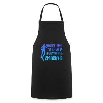 Vous n’êtes pas un plongeur à moins d’avoir frappé 3 - Tablier de cuisine - noir - Devant - AI Model Male 185 dark (185cm)