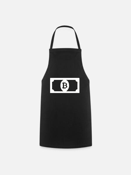 Bitcoin-Dollar - Kochschürze - Schwarz