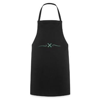 Anime design. - Cooking Apron - black - Front - AI Model Male 185 dark (185cm)