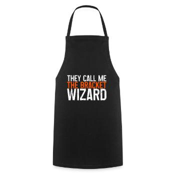 Ils m’appellent The Bracket Wizard 3 - Tablier de cuisine - noir - Devant - AI Model Male 185 dark (185cm)