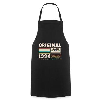 30e anniversaire Original août 1994 Cassette 1994 - Tablier de cuisine - noir - Devant - AI Model Male 185 dark (185cm)