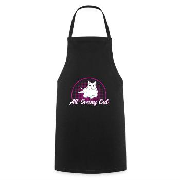 Chat Parents Chat Chats Dictons Cadeau - Tablier de cuisine - noir - Devant - AI Model Male 185 dark (185cm)