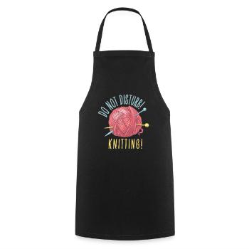 Do not disturb - Cooking Apron - black - Front - AI Model Male 185 dark (185cm)