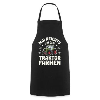 Tracteur Agriculteur Agriculteur Tracteur Conducteur de tracteur - Tablier de cuisine - noir - Devant - AI Model Male 185 dark (185cm)