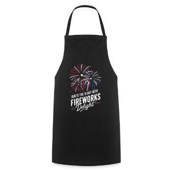 Pyrotechnics Fireworks Pyrotechnics - Cooking Apron - black - Front - AI Model Male 185 dark (185cm)