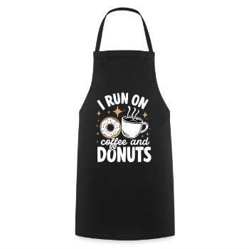 Donut Donuts Süßigkeiten Bagel - Kochschürze - Schwarz - Vorne - AI Model Male 185 dark (185cm)