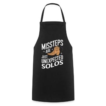 Line Dancing Dancing Dancers - Cooking Apron - black - Front - AI Model Male 185 dark (185cm)
