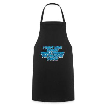 Not Enough Middle Fingers For Prostate Cancer - Cooking Apron - black - Front - AI Model Male 185 dark (185cm)