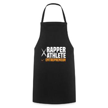 Rapper Athlete Entrepreneur 58 - Cooking Apron - black - Front - AI Model Male 185 dark (185cm)