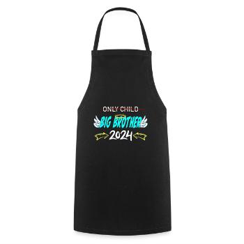 Only Child - Big Brother 2024 Baby - Cooking Apron - black - Front - AI Model Male 185 dark (185cm)