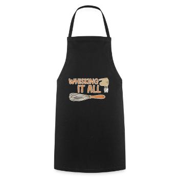 Whisking It All 4 - Kochschürze - Schwarz - Vorne - AI Model Male 185 dark (185cm)