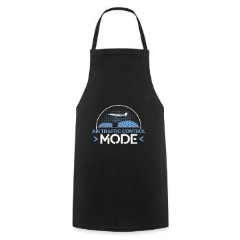 Luftverkehrskontrolle Flughafen Geschenk - Kochschürze - Schwarz - Vorne - AI Model Male 185 dark (185cm)