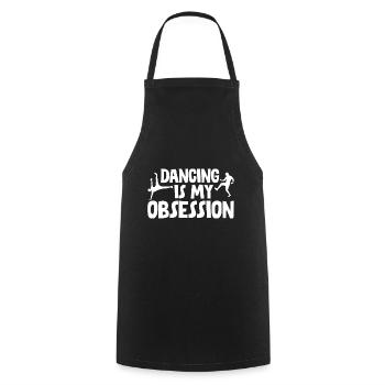 Dancing Is My Obsession 2 - Kochschürze - Schwarz - Vorne - AI Model Male 185 dark (185cm)