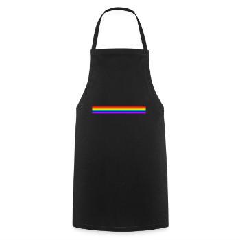 RAINBOW STYLE - Tablier de cuisine - noir - Devant - AI Model Male 185 dark (185cm)
