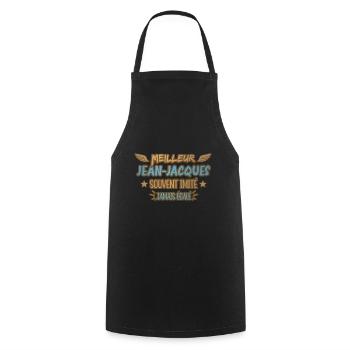 Meilleur Jean-Jacques souvent imité jamais égalé - Tablier de cuisine - noir - Devant - AI Model Male 185 dark (185cm)