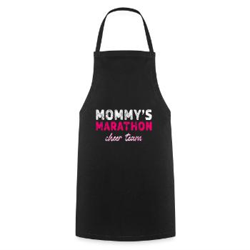 Mommy's Marathon Cheer Team 3 - Kochschürze - Schwarz - Vorne - AI Model Male 185 dark (185cm)