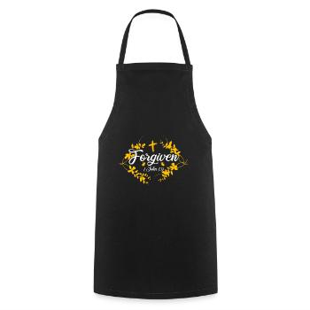 Jesus God Bible Verse Inspiring Gift - Cooking Apron - black - Front - AI Model Male 185 dark (185cm)