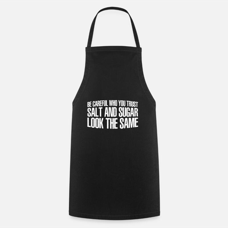 Le sel et le sucre se ressemblent 16 - Tablier de cuisine - noir