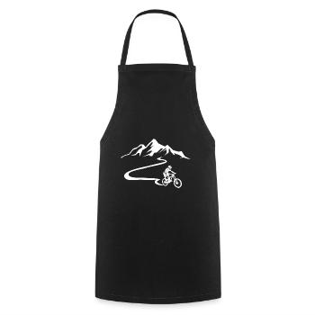 Mountain - Mountain Bike - (13) - Cooking Apron - black - Front - AI Model Male 185 dark (185cm)