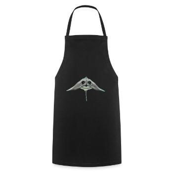 Stachelrochen - Kochschürze - Schwarz - Vorne - AI Model Male 185 dark (185cm)