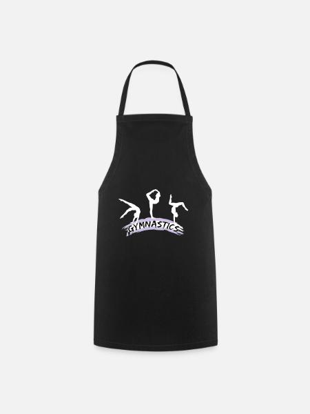Gymnastique, gymnastes - Tablier de cuisine - noir