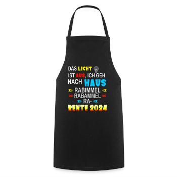 Pension 2024 - Children's song St. Martin - Cooking Apron - black - Front - AI Model Male 185 dark (185cm)