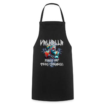 Valhalla - Hall of the chosen - Cooking Apron - black - Front - AI Model Male 185 dark (185cm)
