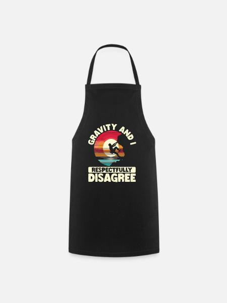 La gravité et moi ne sommes pas d’accord - Escalade Escalade Libre - Tablier de cuisine - noir