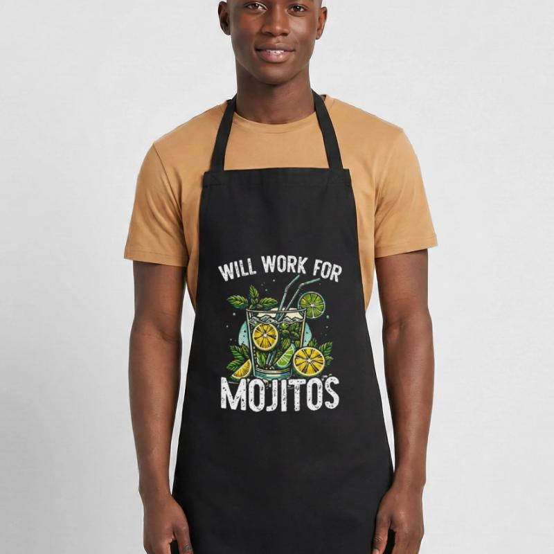 Will work for Mojitos Cooking Apron