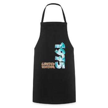 Edition Limitée 1975 Beach Design - Tablier de cuisine - noir - Devant - AI Model Male 185 dark (185cm)