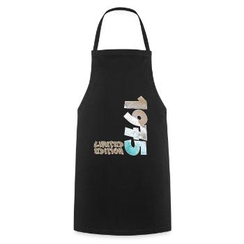 Edition Limitée 1975 Beach Design - Tablier de cuisine - noir - Devant - AI Model Male 185 dark (185cm)