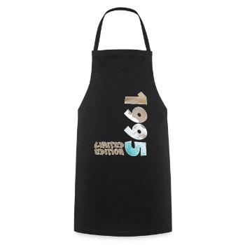 Edition Limitée 1995 Beach Design - Tablier de cuisine - noir - Devant - AI Model Male 185 dark (185cm)