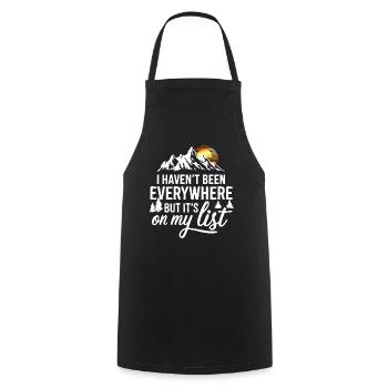 I haven't been anywhere but its on my list - Cooking Apron - black - Front - AI Model Male 185 dark (185cm)