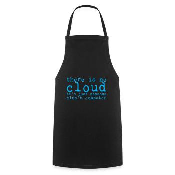 There Is No Cloud Its Just Someone Elses Computer8 - Kochschürze - Schwarz - Vorne - AI Model Male 185 dark (185cm)