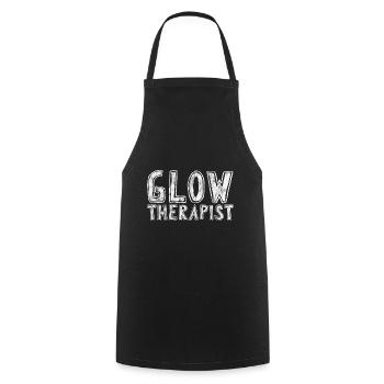 Glow Therapist 4 - Cooking Apron - black - Front - AI Model Male 185 dark (185cm)