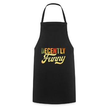 Black Humor Sarcasm Irony Gift - Cooking Apron - black - Front - AI Model Male 185 dark (185cm)