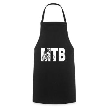 Cool Mountain Bike Art Men Women Mountainbike Ride - Cooking Apron - black - Front - AI Model Male 185 dark (185cm)