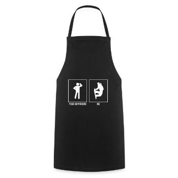 Votre ami - moi - Snowboarding Extreme Trick - Tablier de cuisine - noir - Devant - AI Model Male 185 dark (185cm)