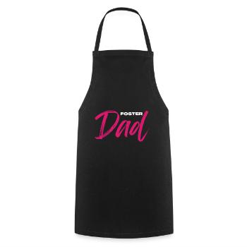 Pflegevater-Bonus-Vater-Geschenk für fantastischen Pflegevater - Kochschürze - Schwarz - Vorne - AI Model Male 185 dark (185cm)