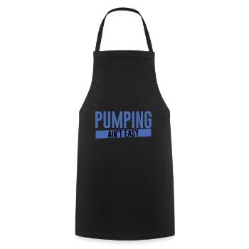 Pumping Ain't Easy 2 - Kochschürze - Schwarz - Vorne - AI Model Male 185 dark (185cm)