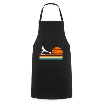 Scootering Coucher de soleil - Tablier de cuisine - noir - Devant - AI Model Male 185 dark (185cm)