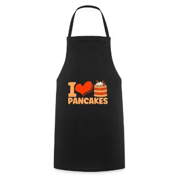 Pfannkuchen Liebhaber Frühstückspfannkuchen Fluffi - Kochschürze - Schwarz - Vorne - AI Model Male 185 dark (185cm)
