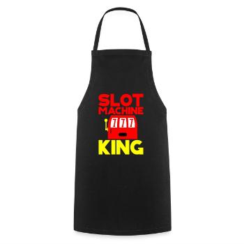 Slot Machine King - Cooking Apron - black - Front - AI Model Male 185 dark (185cm)