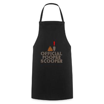 Official Pooper Scooper 3 - Kochschürze - Schwarz - Vorne - AI Model Male 185 dark (185cm)