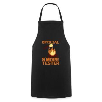 Testeur officiel S’more - Tablier de cuisine - noir - Devant - AI Model Male 185 dark (185cm)