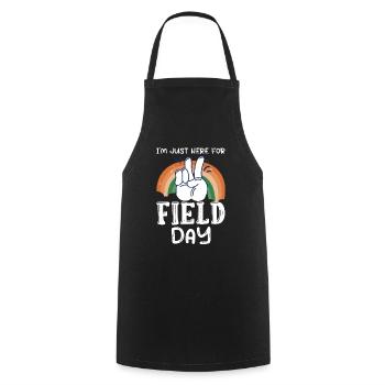 I'm Just Here For Field Day 32 - Cooking Apron - black - Front - AI Model Male 185 dark (185cm)