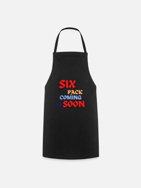 Six Pack Coming Soon 34 - Kochschürze - Schwarz